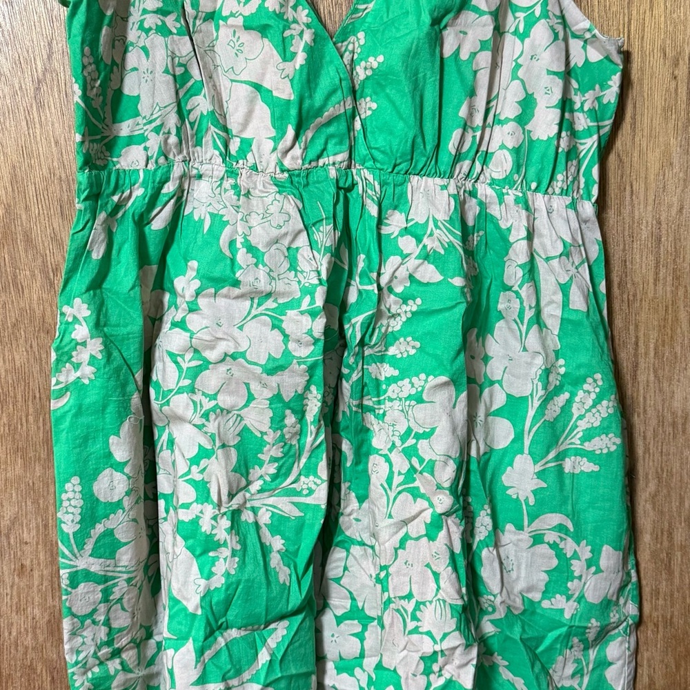 Old Navy Green Floral Dress